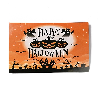 Halloween Theme Paper Flags AJEW-P105-01-1