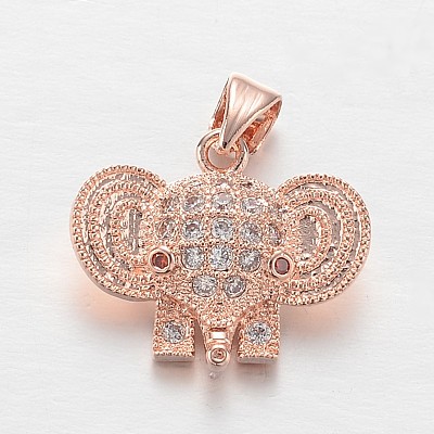 Brass Micro Pave Cubic Zirconia Charms ZIRC-L035-33-FF-1
