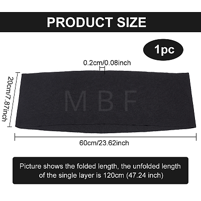 85% Cotton & 15% Elastic Fiber Ribbing Fabric for Cuffs FIND-WH0150-92B-1