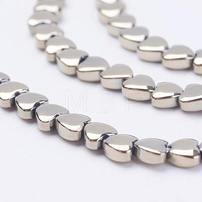 Electroplate Non-Magnetic Synthetic Hematite Beads Strands G-F510-25-1