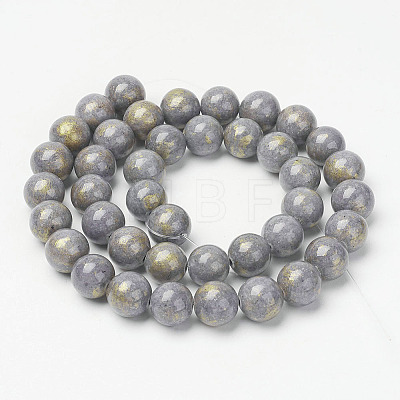 Natural Mashan Jade Beads Strands G-P232-01-A-8mm-1