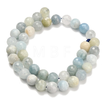 Natural Aquamarine Beads Strands G-L642-F05-10mm-1