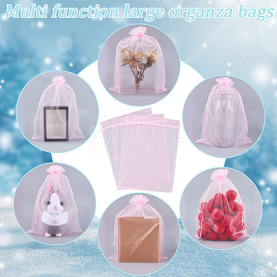 30pcs Large Organza Pouches Portable Shoes Bag Travel Storage Drawstring Bags OP-SP0001-03B-03-1