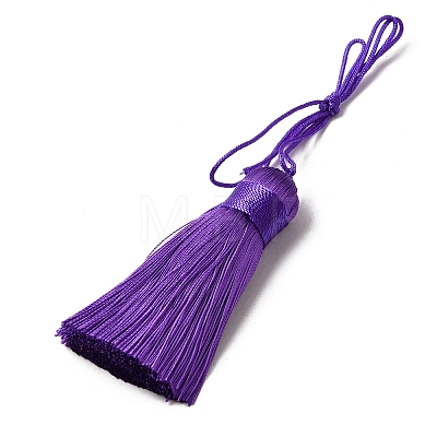 Polyester Tassel Big Pendants HJEW-K030-A-31-1