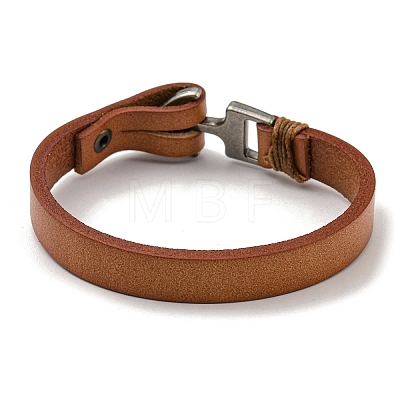 Plain Leather Cord Bracelets BJEW-F468-19-1