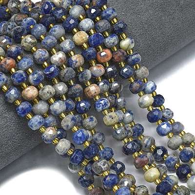 Natural Sodalite Beads Strands G-K389-E74-01C-1