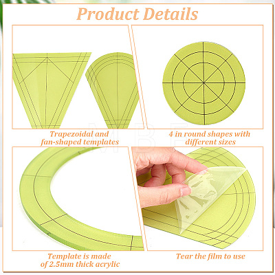 Acrylic Sewing Patchwork Ruler Sets DIY-WH0028-98-1