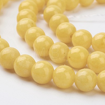 Natural Mashan Jade Round Beads Strands X-G-D263-6mm-XS07-1