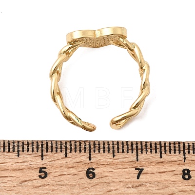 Brass Cuff Open Rings RJEW-C164-01B-G-1