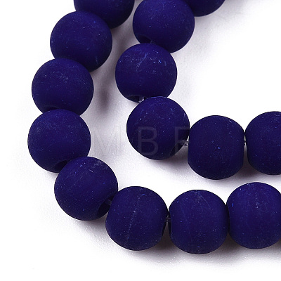 Opaque Glass Beads Strands GLAA-T032-P6mm-MD03-1