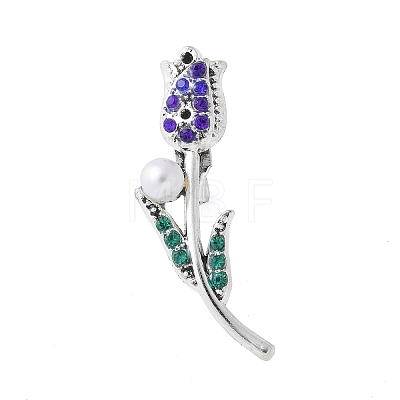 Alloy Rhinestone Brooches JEWB-H028-03AS-03-1