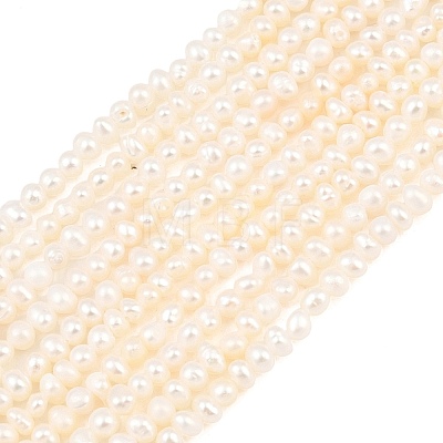 Natural Cultured Freshwater Pearl Beads Strands PEAR-D003-01C-01-1
