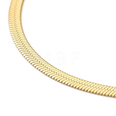 Ion Plating(IP) 304 Stainless Steel Herringbone Chain Necklace for Men Women NJEW-E076-04A-G-1