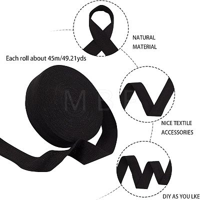 Cotton Cotton Twill Tape Ribbons OCOR-WH0057-30I-02-1