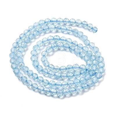 Natural Blue Topaz Beads Strands X-G-H079-A02-03-1