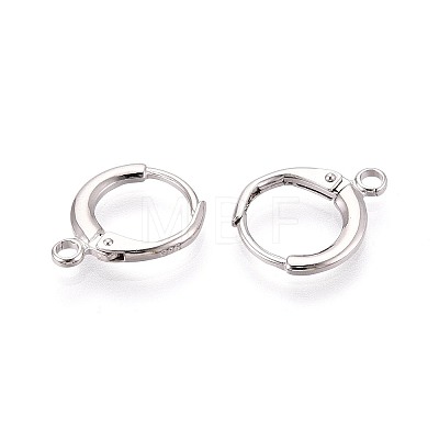 925 Sterling Silver Hoop Earring Findings STER-N016-59P-1