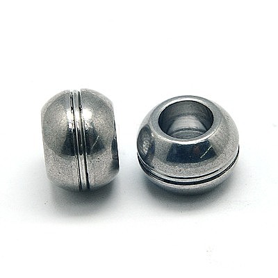 201 Stainless Steel Beads STAS-E036-16-1