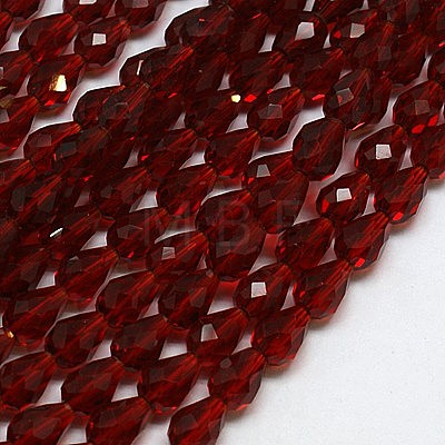 Glass Beads Strands EGLA-E010-10x15mm-06-1