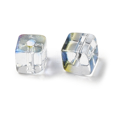 Two Tone Transparent Glass Beads X1-GLAA-NH0001-03G-1