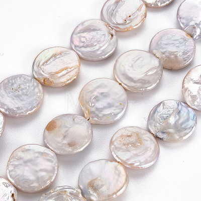 Natural Keshi Pearl Beads Strands PEAR-S018-04D-1