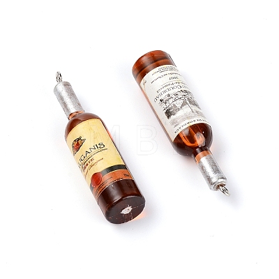 Resin Pendants LS-RESI-WH0024-71-1