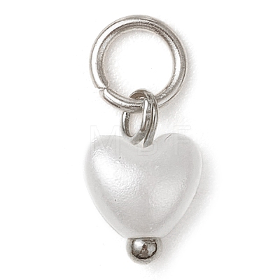 ABS Imitation Pearl Charms PALLOY-JF03222-01-1