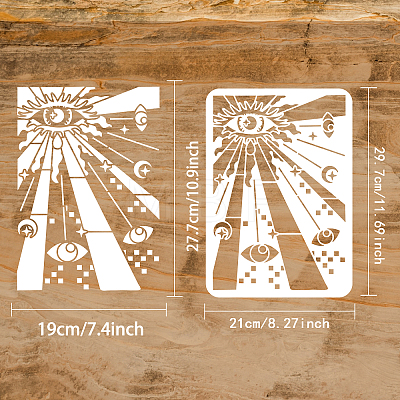 Plastic Drawing Painting Stencils Templates DIY-WH0396-0169-1