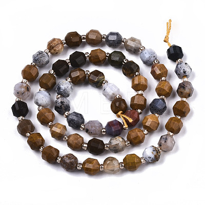 Natural Ocean Jasper Beads Strands G-N328-018-1