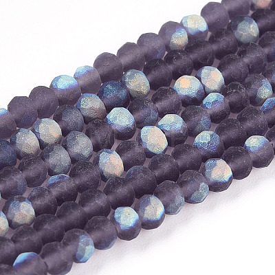 Imitation Jade Glass Beads Strands EGLA-A034-T2mm-MB15-1