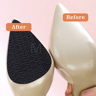 Rubber Self-adhesive Anti-Slip Shoe Bottom Pads FIND-WH0128-36A-1