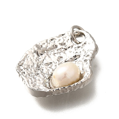 Natural Pearl Pendants KK-Q043-19P-1