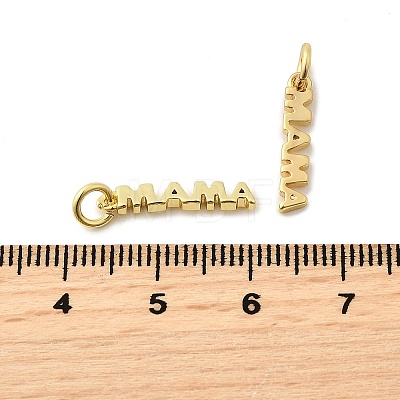 Mother's Day Brass Pendants KK-G399-25-1