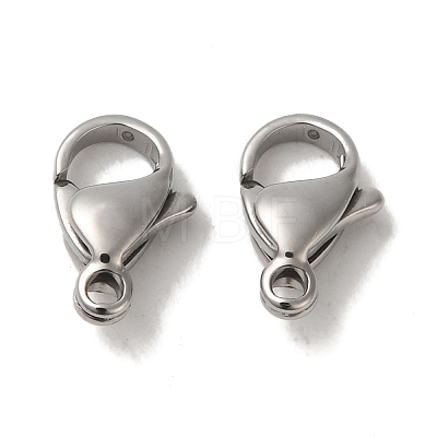 Tarnish Resistant 304 Stainless Steel Lobster Claw Clasps STAS-R050-11x7mm-1