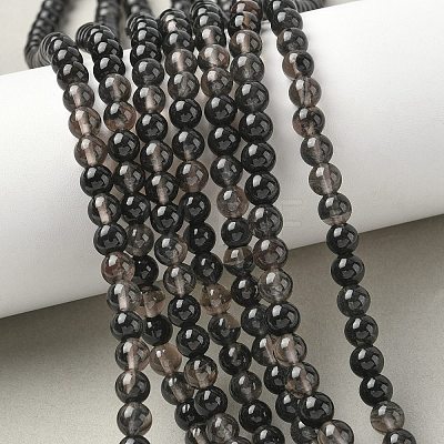 Natural Ice Obsidian Beads Strands X-G-P590-A03-6mm-02-1