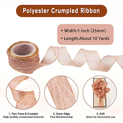 Polyester Crumpled Ribbon OCOR-TAC0035-12E-1