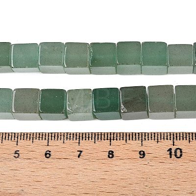 Natural Green Aventurine Beads Strands G-T139-8x8-36A-1