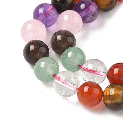 Natural Mixed Gemstone Beads Strands G-P574-A02-6mm-1