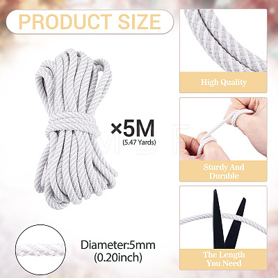 5M Polyester Twisted Round Cord OCOR-TA0003-90C-1