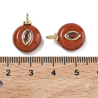 Natural Red Jasper Pendants KK-C251-01E-01-1