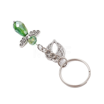 Glass & Alloy Keychain KEYC-JKC01150-1