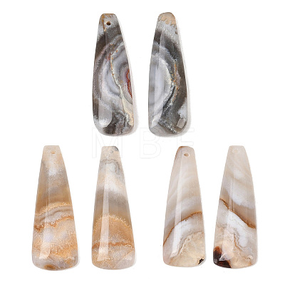 Natural Mexican Agate Pendants G-K381-21A-1