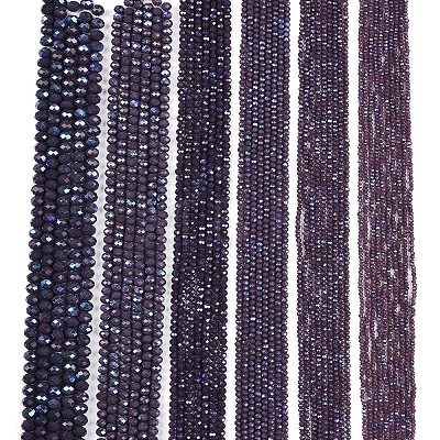 Electroplate Opaque Solid Color Glass Beads Strands EGLA-A044-P2mm-L11-1