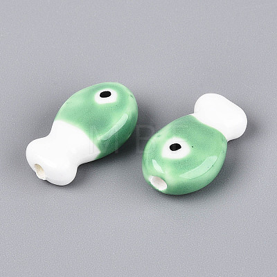 Handmade Porcelain Ceramic Beads PORC-T134-26C-1