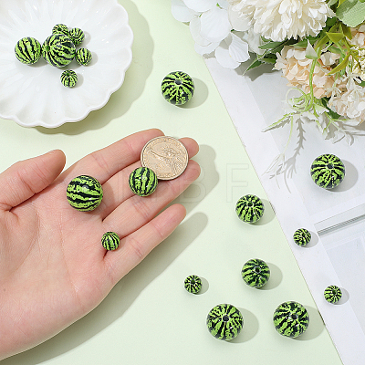 30Pcs 3 Styles Opaque Acrylic Beads MACR-PA0001-68-1