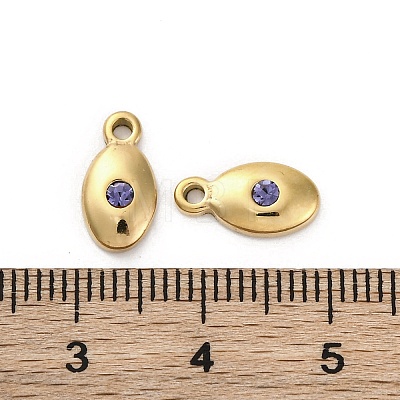 Real 14K Gold Plated 304 Stainless Steel Charms STAS-R005-09G-02-1