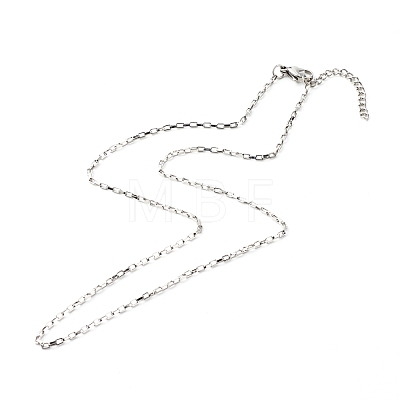 304 Stainless Steel Venetian Chains Necklaces NJEW-JN03636-02-1