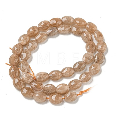 Natural Peach Moonstone Beads Strands G-P544-D02-01-1