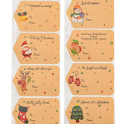 Christmas Theme Cartoon Paper Stickers STIC-P013-07C-1