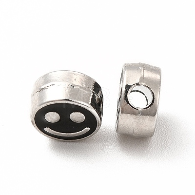 Rack Plating Alloy Enamel Beads FIND-G051-01P-06-1