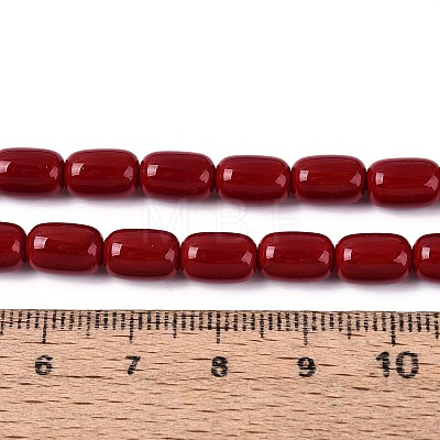 Opaque Glass Beads Strands GLAA-T028-14P-A03-1